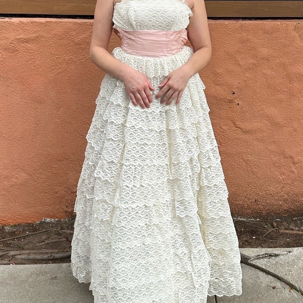 Vintage 1950’s Party Dress Wedding Gown - Picture 2 of 12